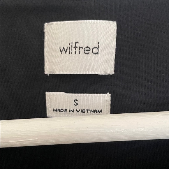 Wilfred Wrapped Waist Black Mini Dress - Picture 4 of 7